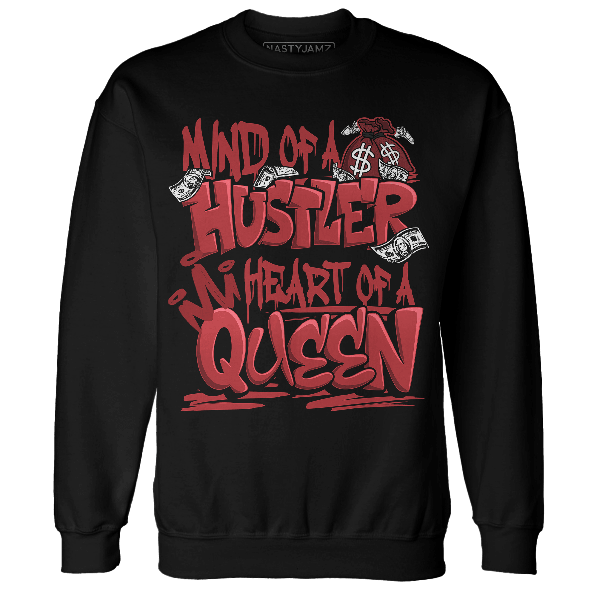 Cherry 12s Sweatshirt Match Hustler Heart Queen - NastyJamz