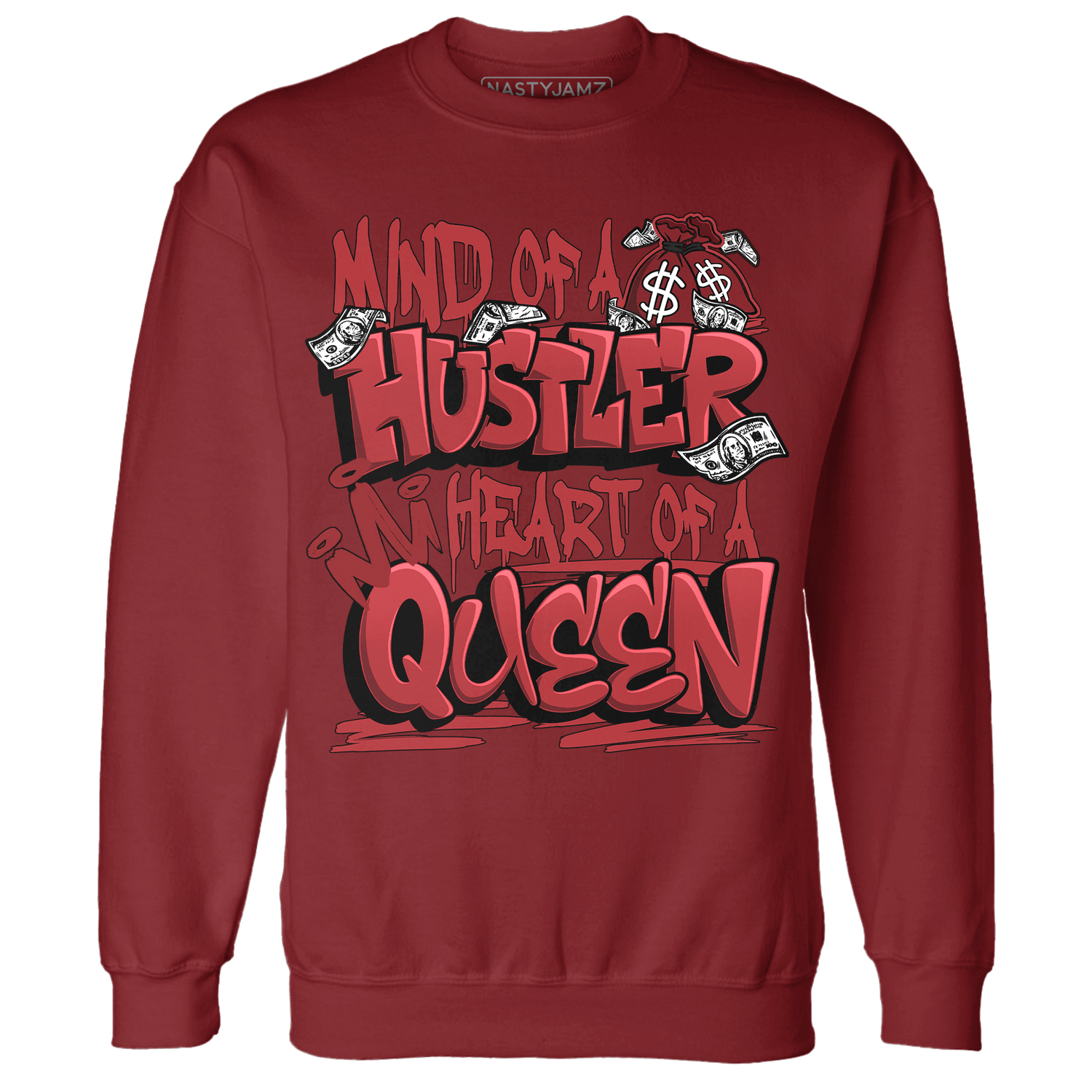 Cherry 12s Sweatshirt Match Hustler Heart Queen - NastyJamz