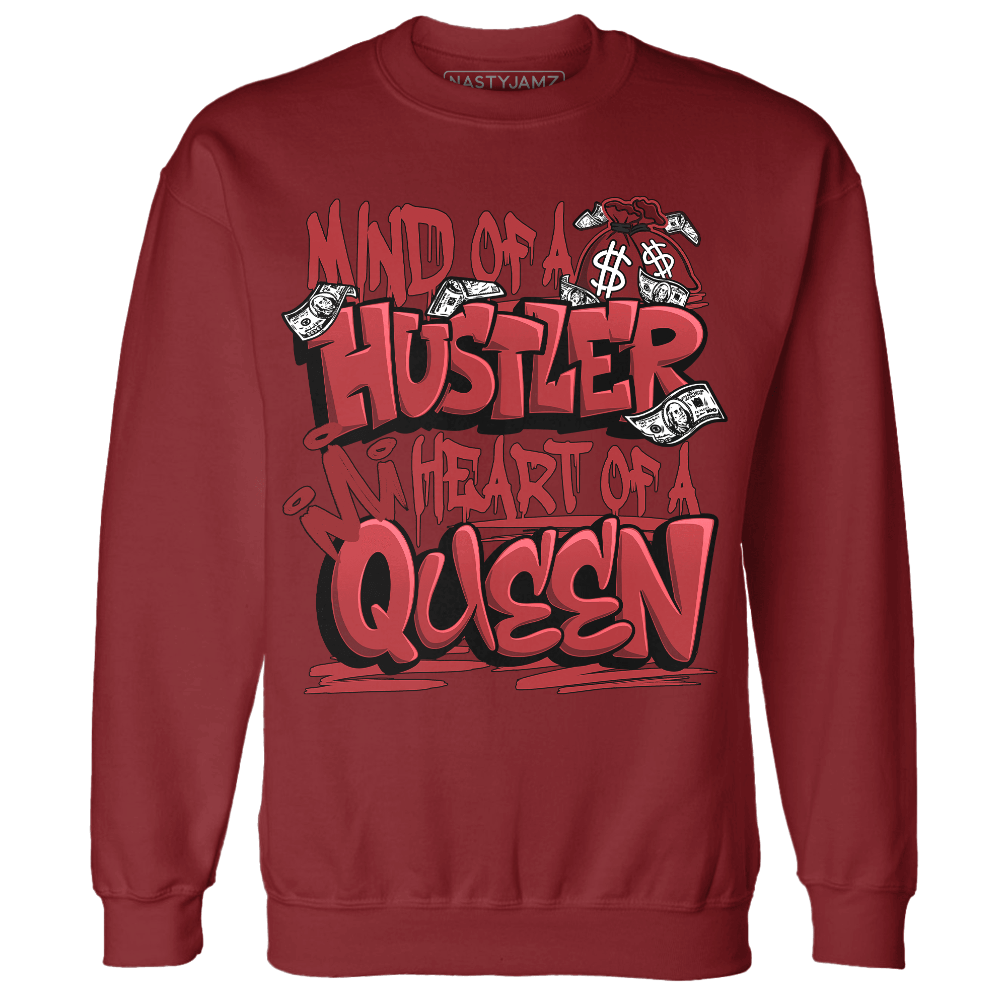 Cherry 12s Sweatshirt Match Hustler Heart Queen - NastyJamz
