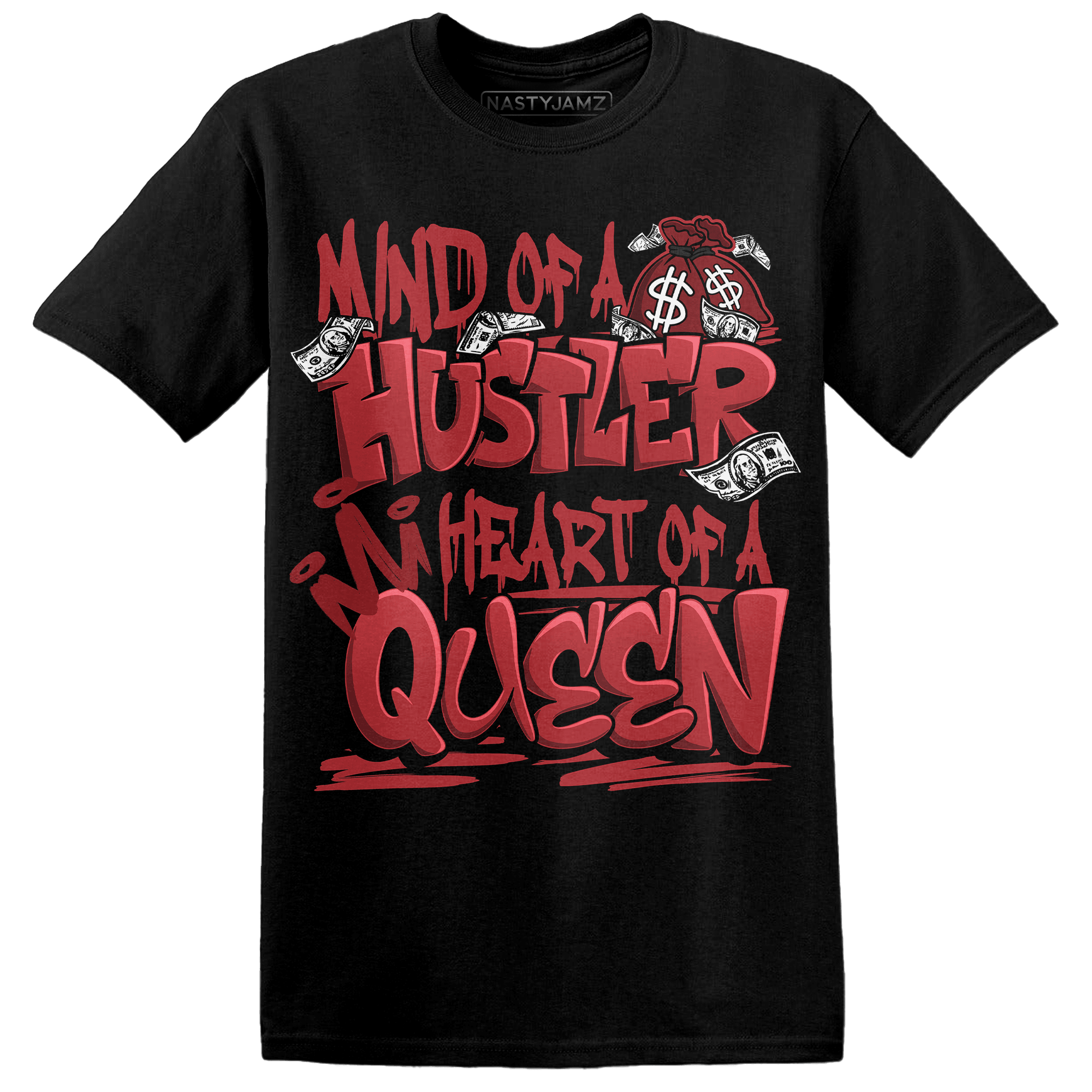Cherry 12s T Shirt Match Hustler Heart Queen - NastyJamz