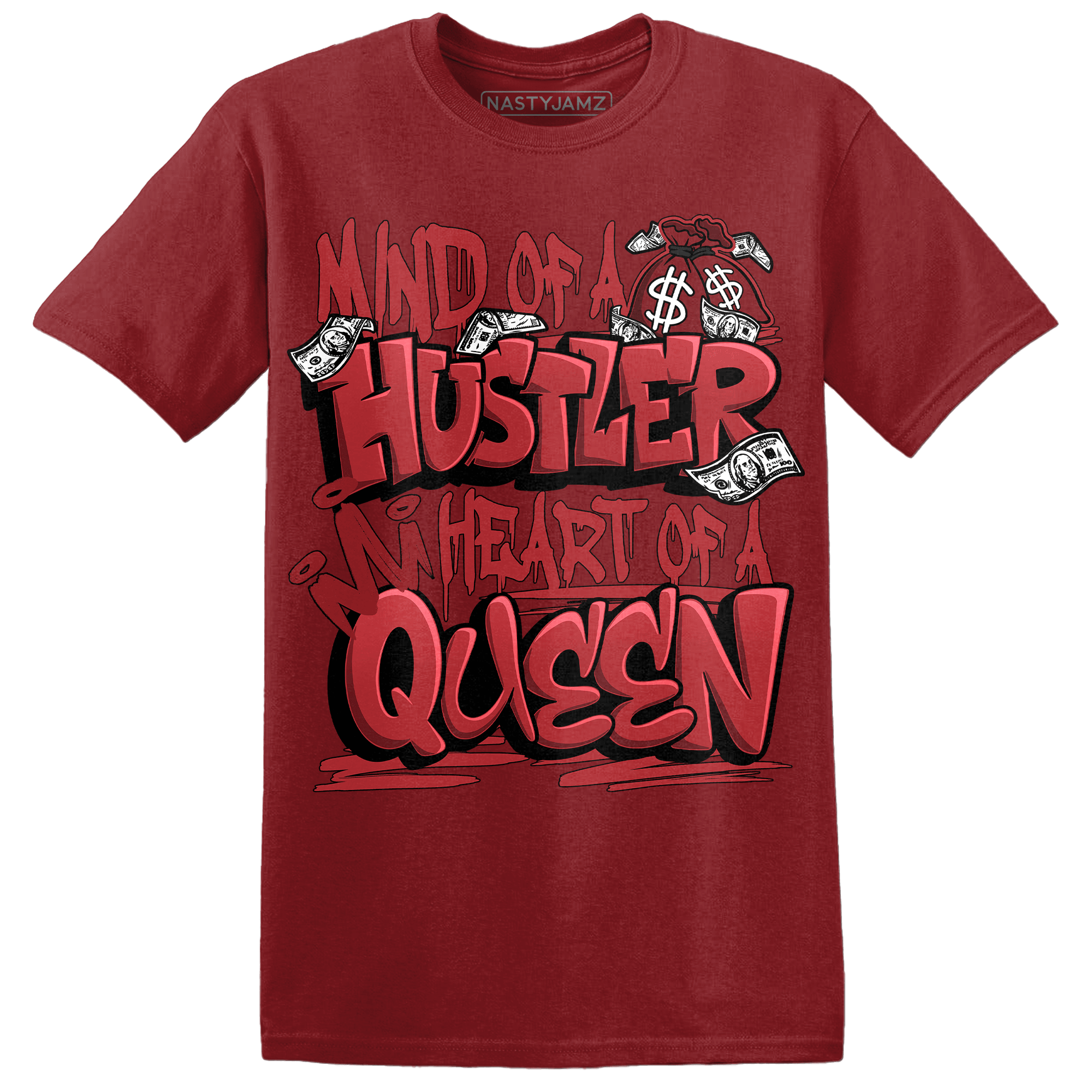 Cherry 12s T Shirt Match Hustler Heart Queen - NastyJamz