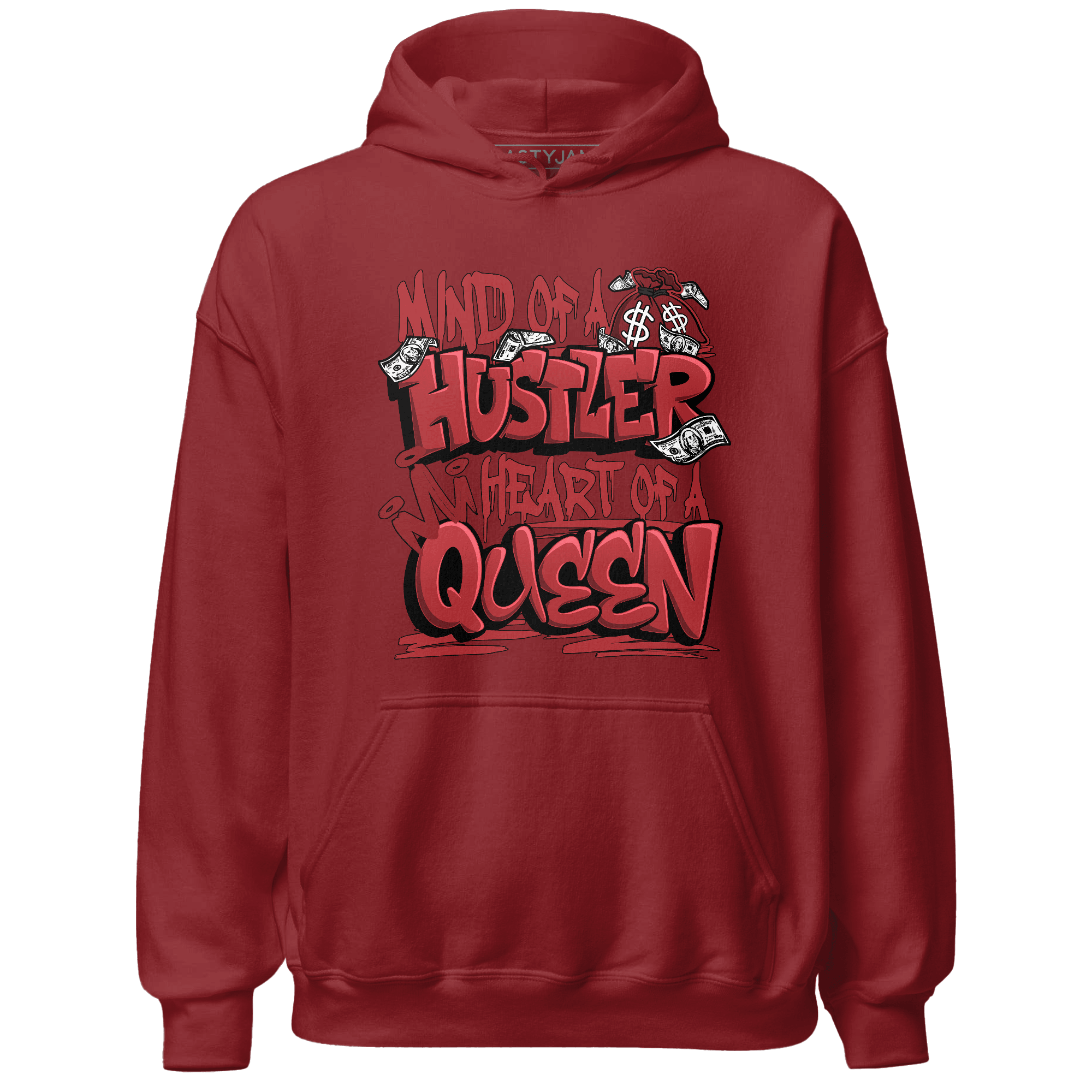 Cherry 12s Hoodie Match Hustler Heart Queen - NastyJamz