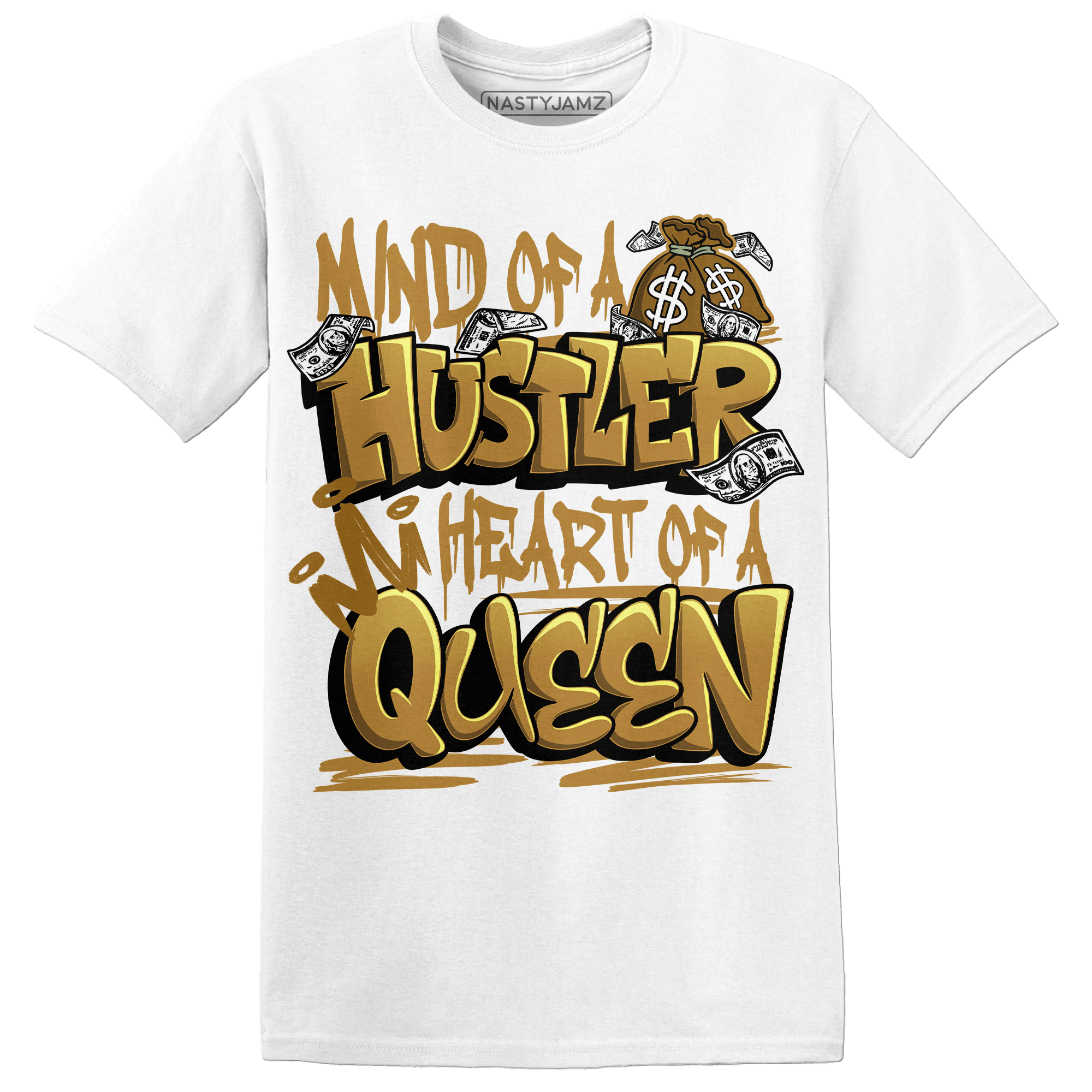 Wheat 13s T Shirt Match Hustler Heart Queen - NastyJamz