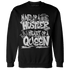 Retro High OG Black White 1s Sweatshirt Match Hustler Heart Queen - NastyJamz