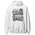 Retro High OG Black White 1s Hoodie Match Hustler Heart Queen - NastyJamz