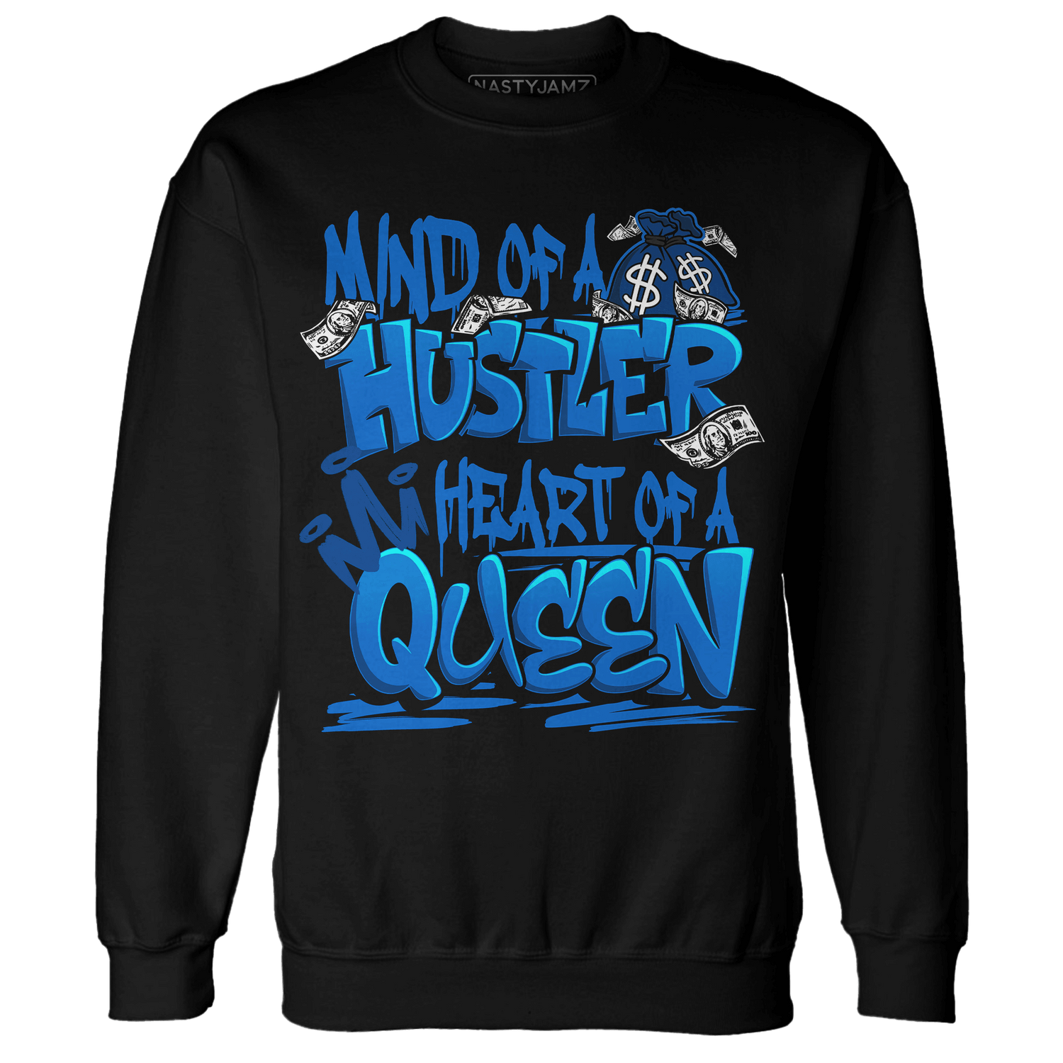 Royal Reimagined 1s Sweatshirt Match Hustler Heart Queen - NastyJamz