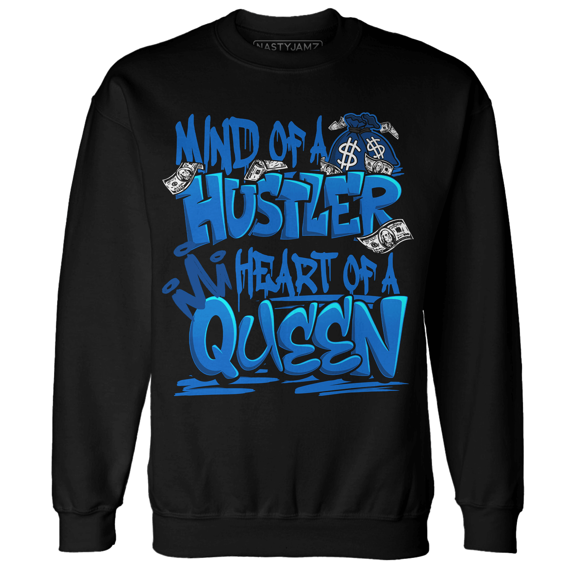 Royal Reimagined 1s Sweatshirt Match Hustler Heart Queen - NastyJamz