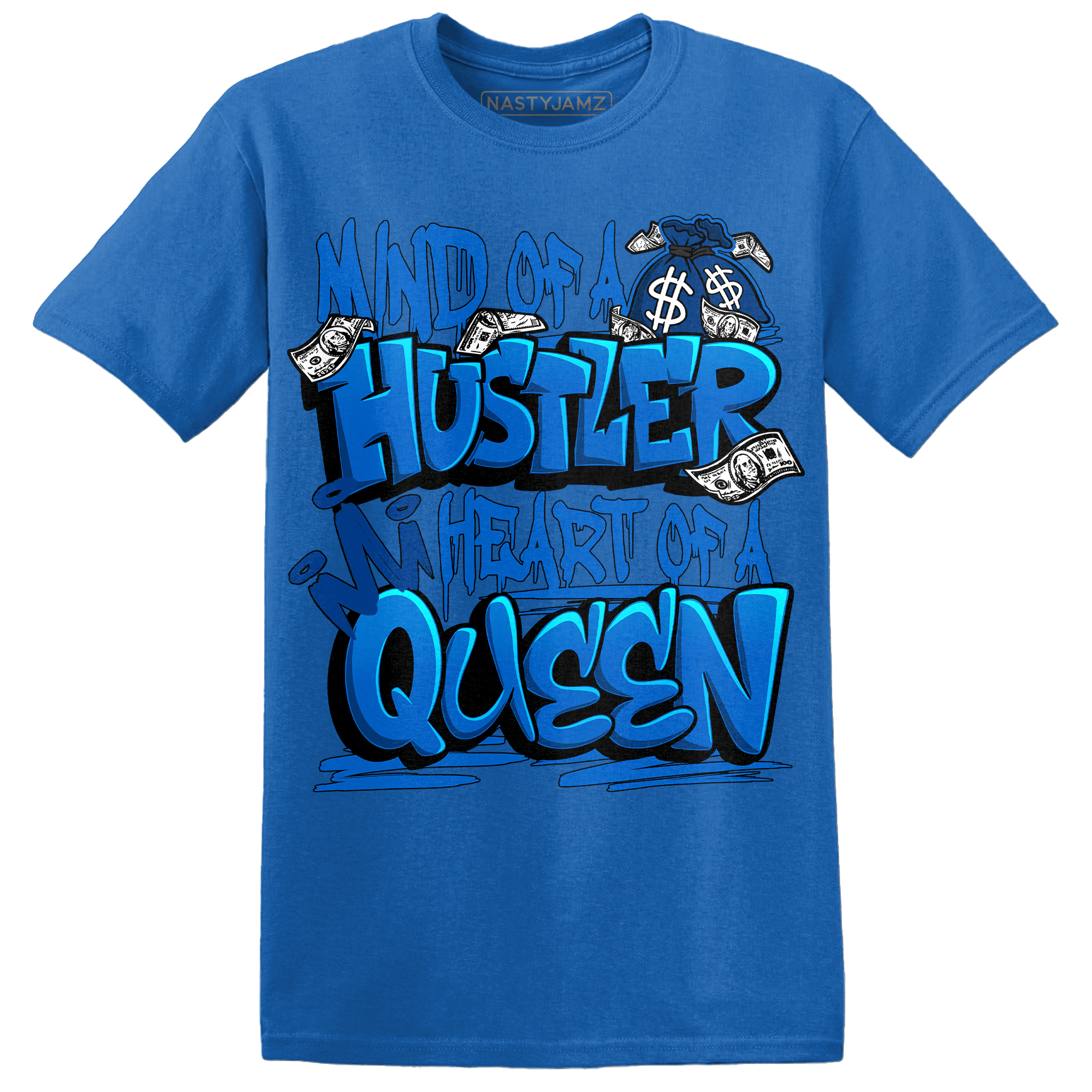 Royal Reimagined 1s T Shirt Match Hustler Heart Queen - NastyJamz