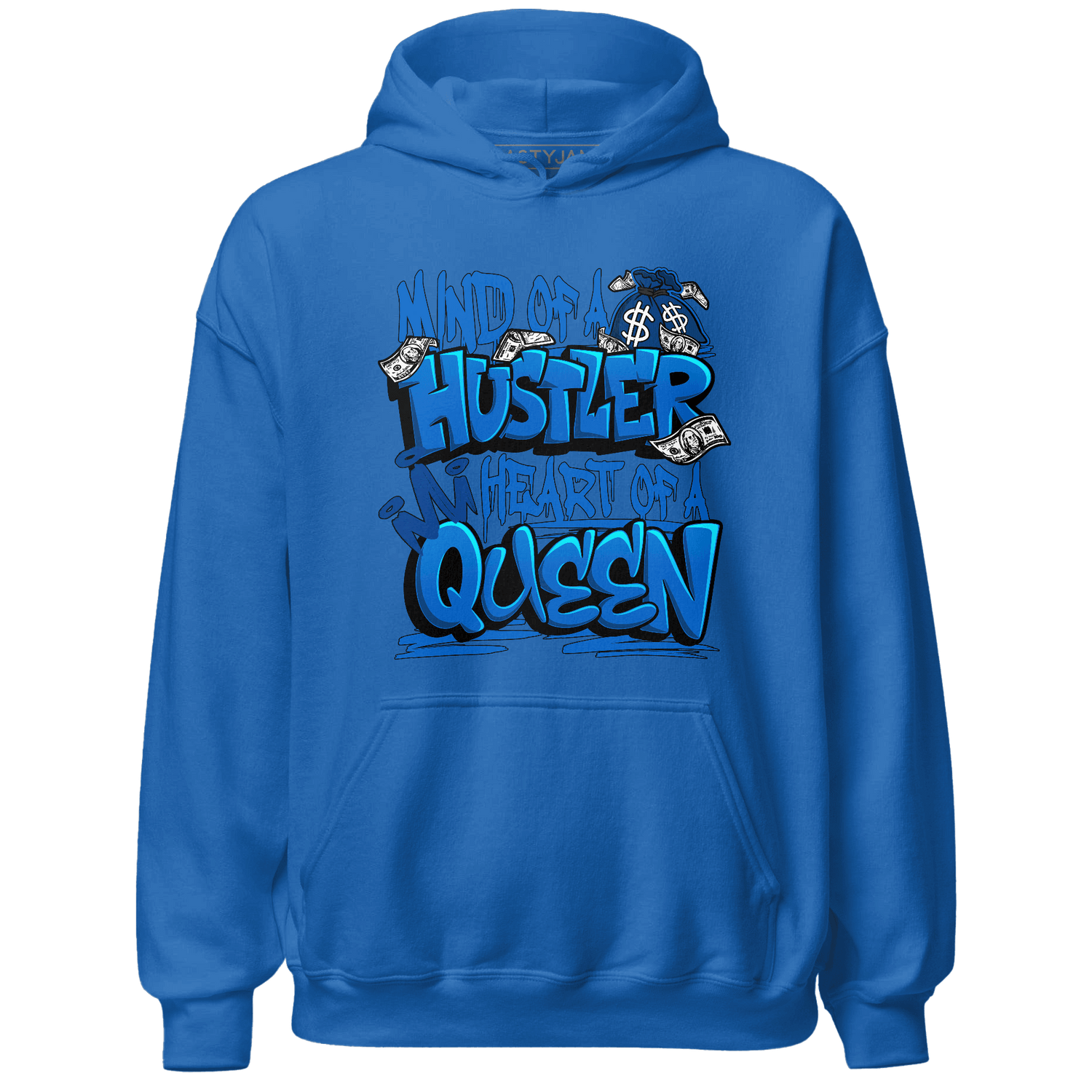 Royal Reimagined 1s Hoodie Match Hustler Heart Queen - NastyJamz