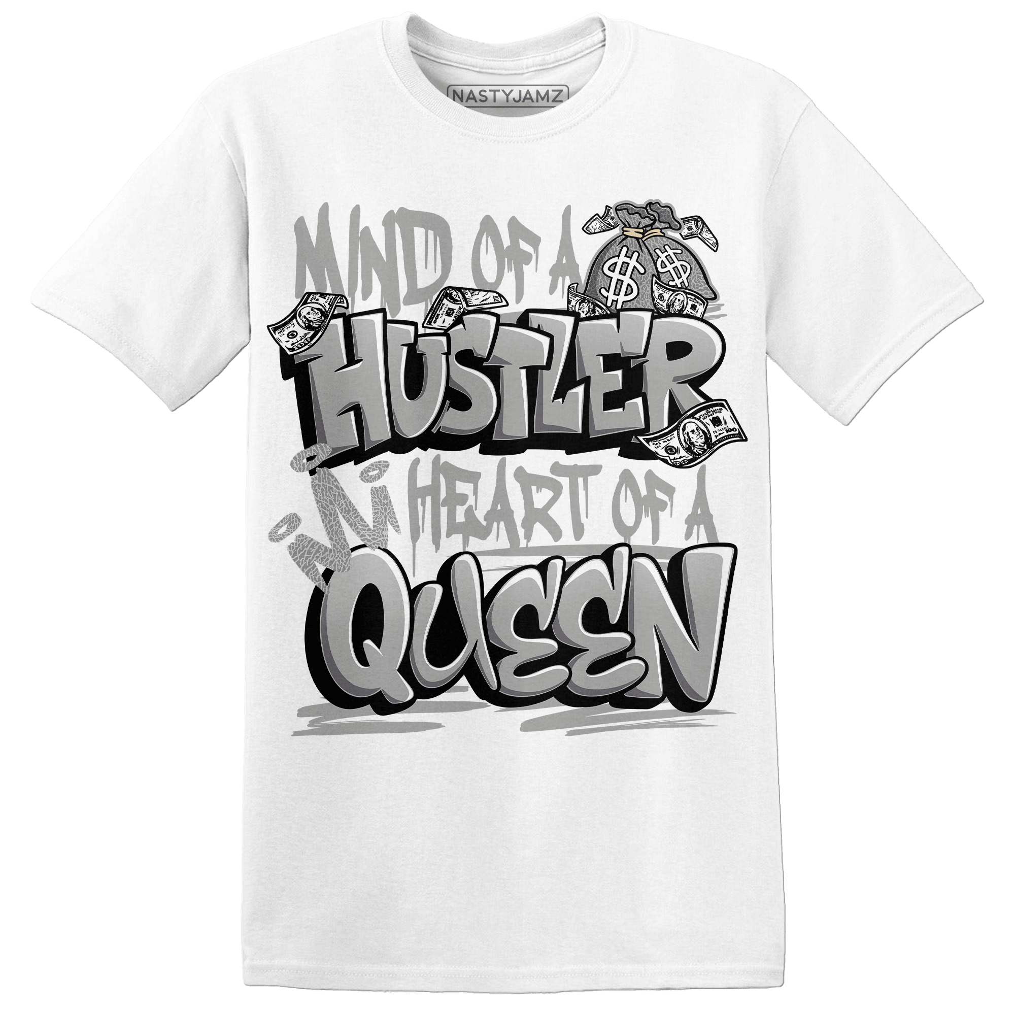 Craft Ivory 3s T Shirt Match Hustler Heart Queen - NastyJamz