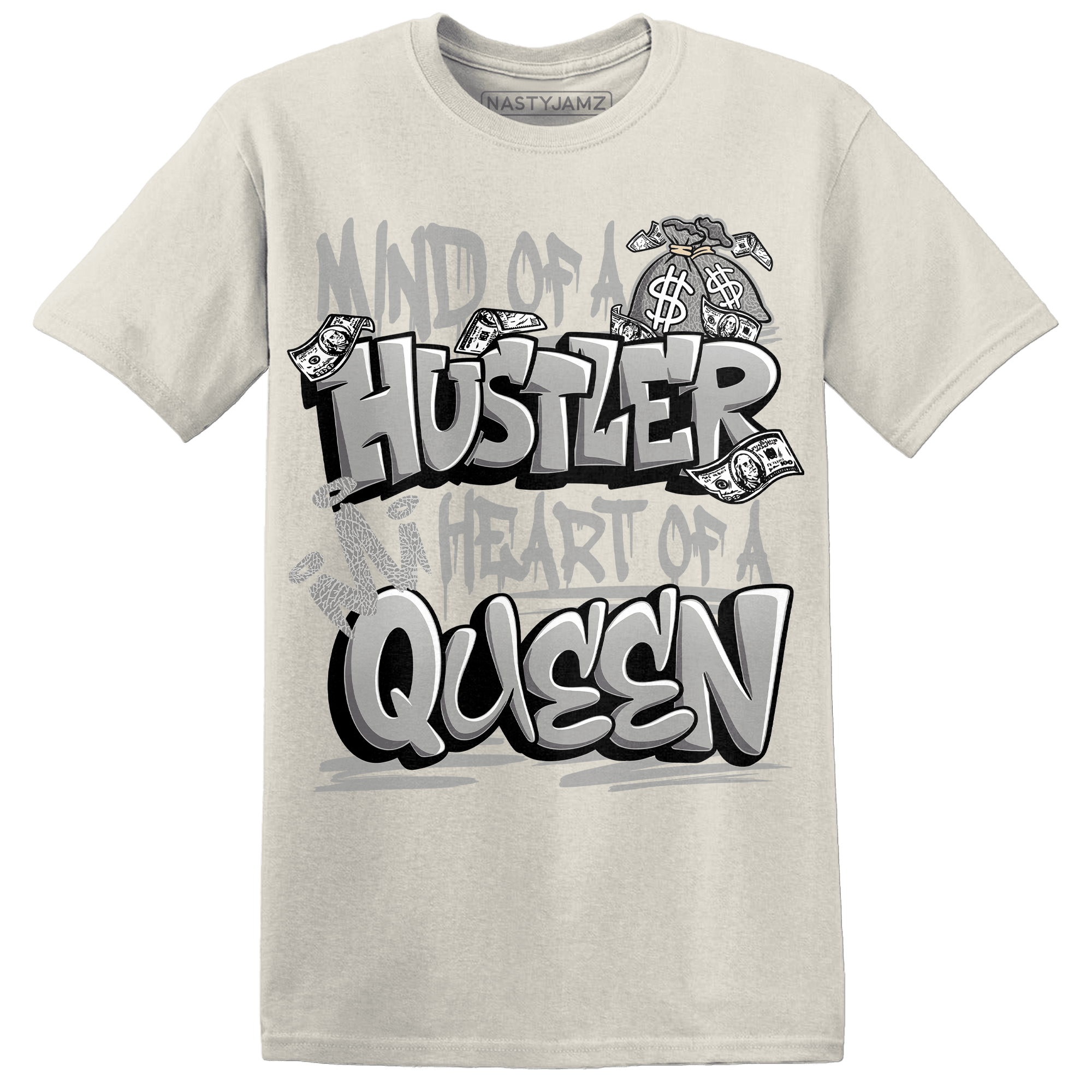 Craft Ivory 3s T Shirt Match Hustler Heart Queen - NastyJamz
