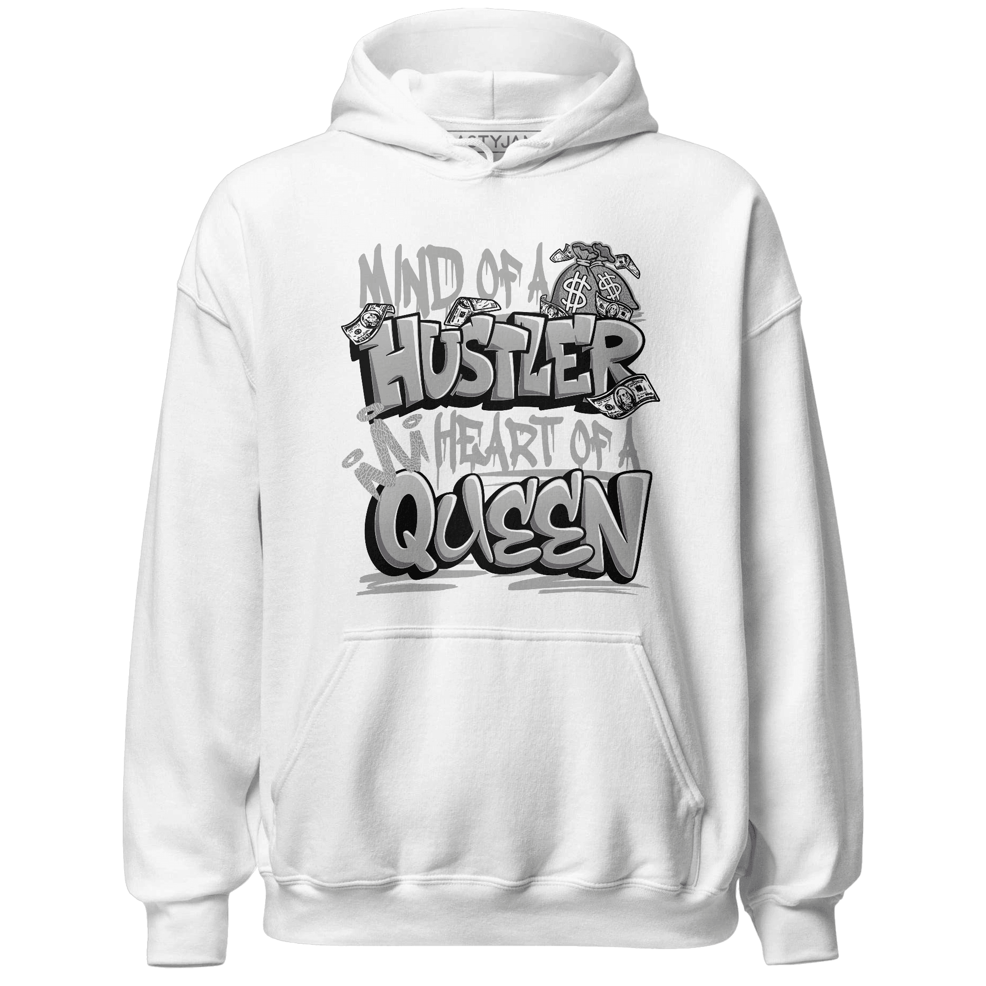 Craft Ivory 3s Hoodie Match Hustler Heart Queen - NastyJamz