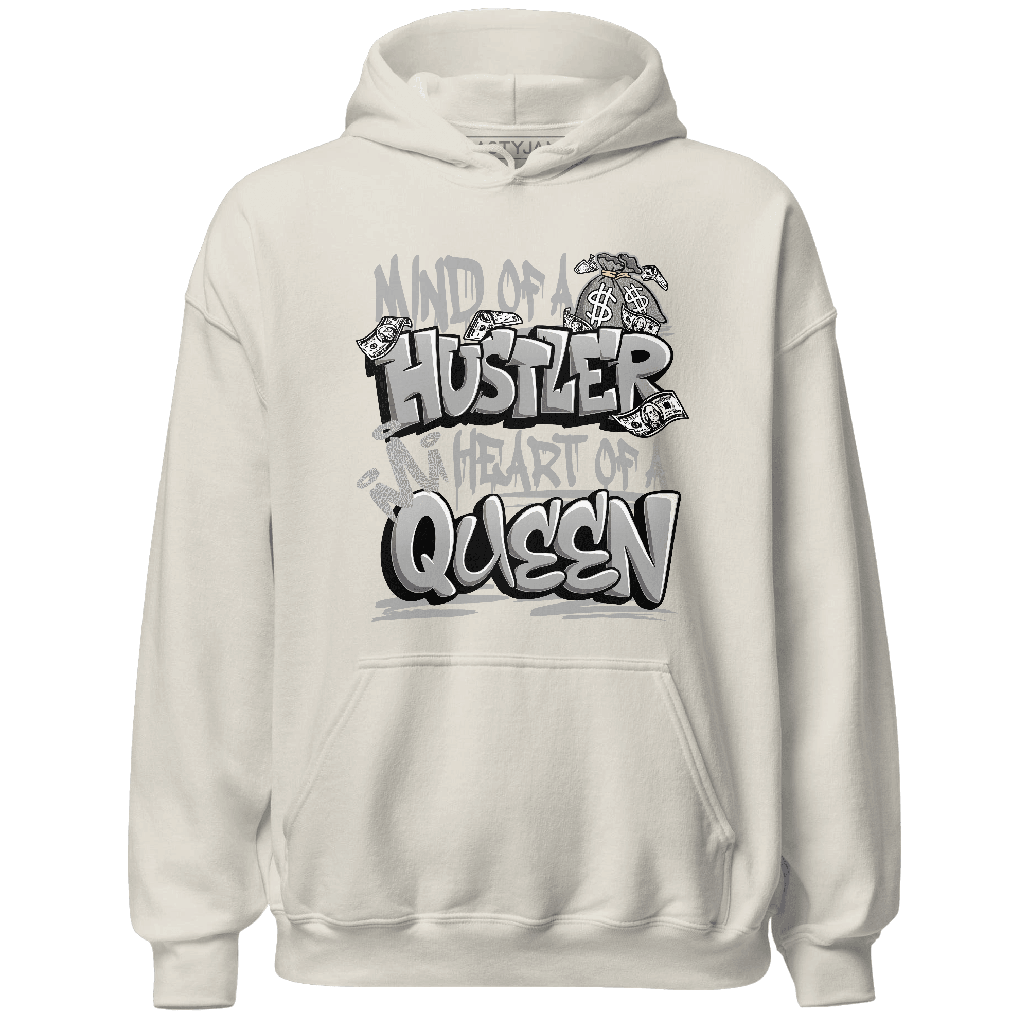 Craft Ivory 3s Hoodie Match Hustler Heart Queen - NastyJamz