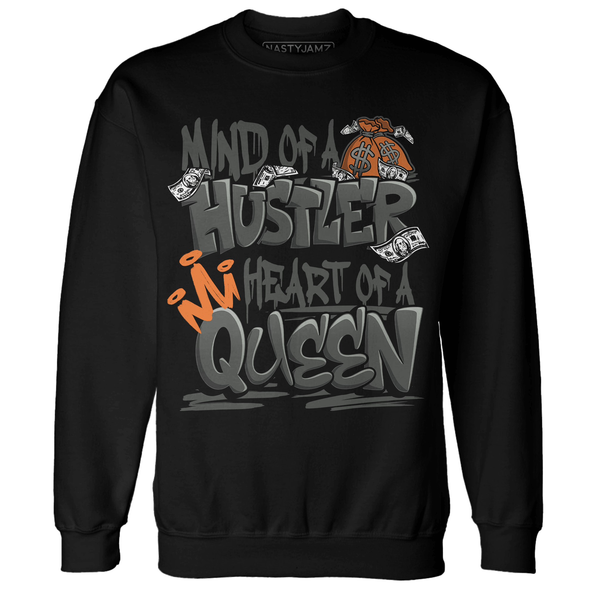 Fear Pack 3s Sweatshirt Match Hustler Heart Queen - NastyJamz