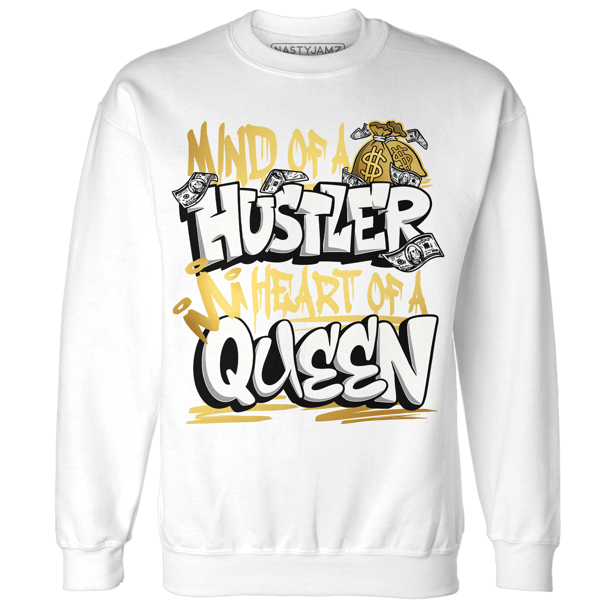 Sail 4s Sweatshirt Match Hustler Heart Queen - NastyJamz