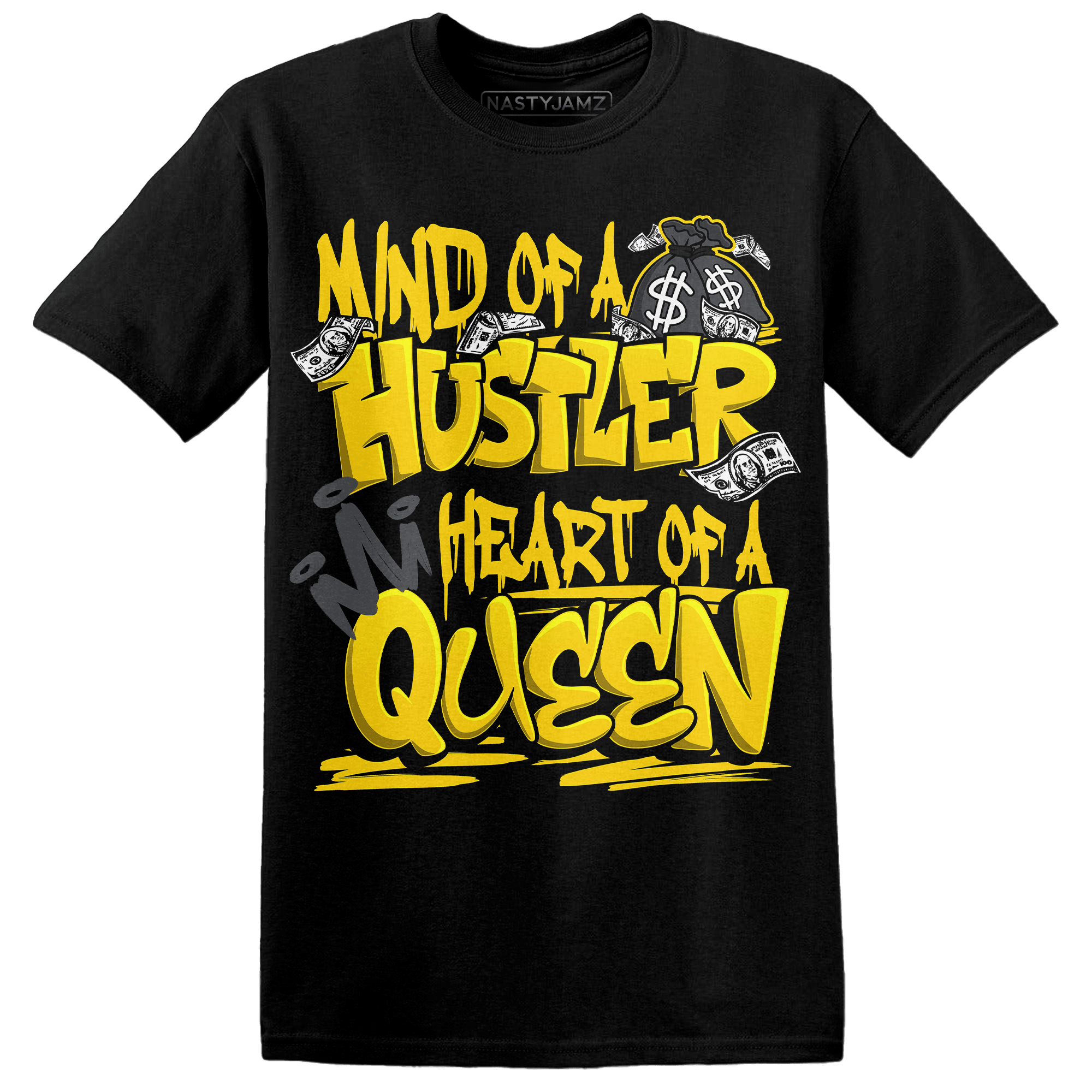 Thunder 4s T Shirt Match Hustler Heart Queen - NastyJamz