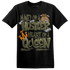 Olive 5s T Shirt Match Hustler Heart Queen - NastyJamz