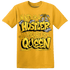 Yellow Ochre 6s T Shirt Match Hustler Heart Queen - NastyJamz