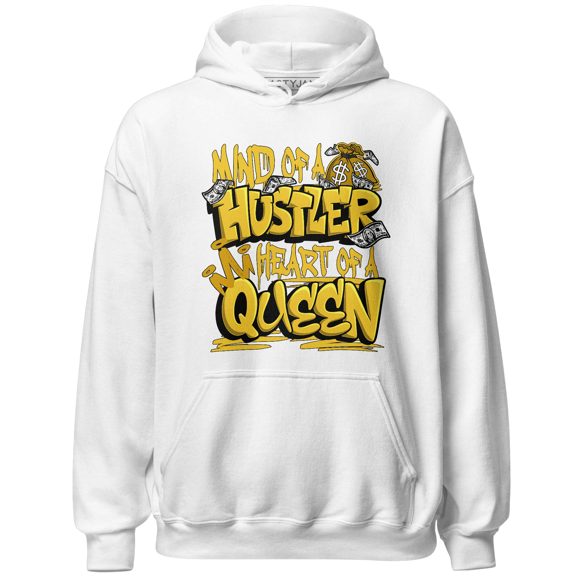 Yellow Ochre 6s Hoodie Match Hustler Heart Queen - NastyJamz
