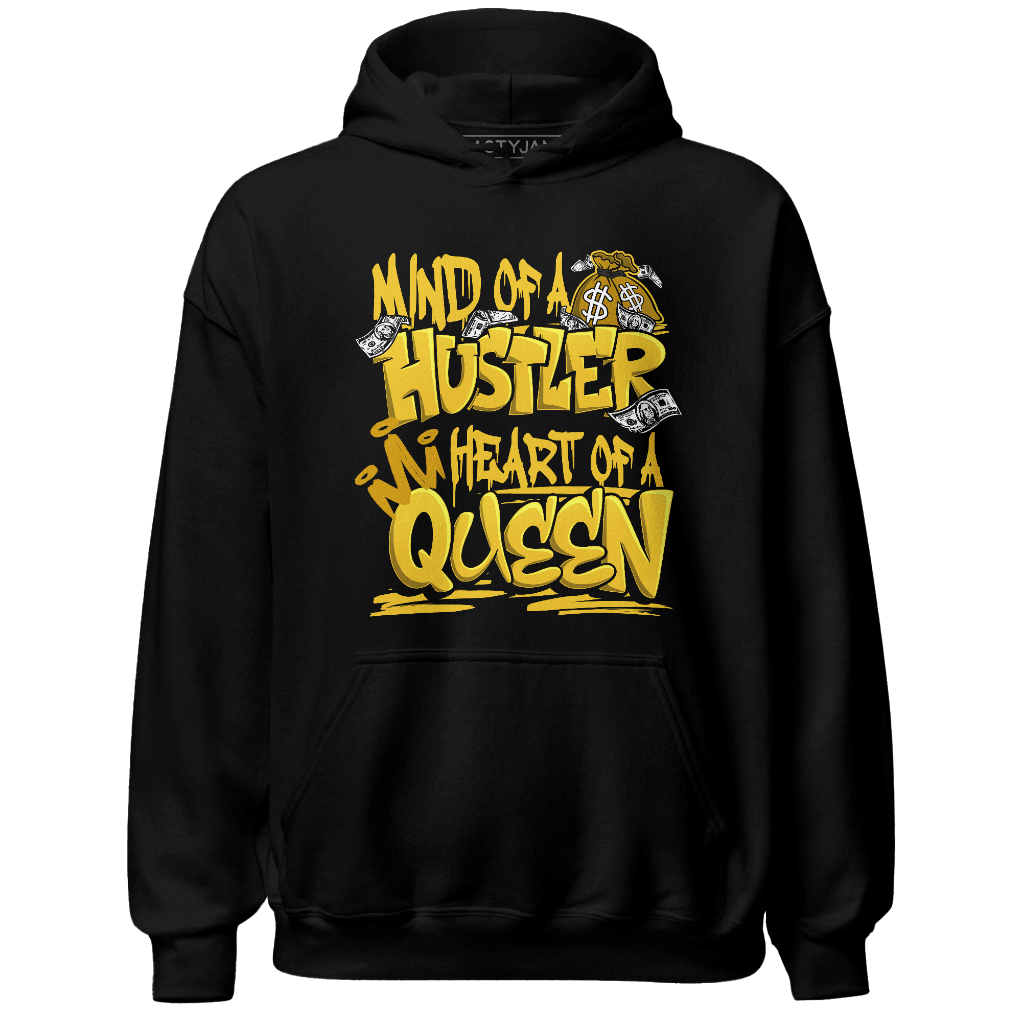 Yellow Ochre 6s Hoodie Match Hustler Heart Queen - NastyJamz