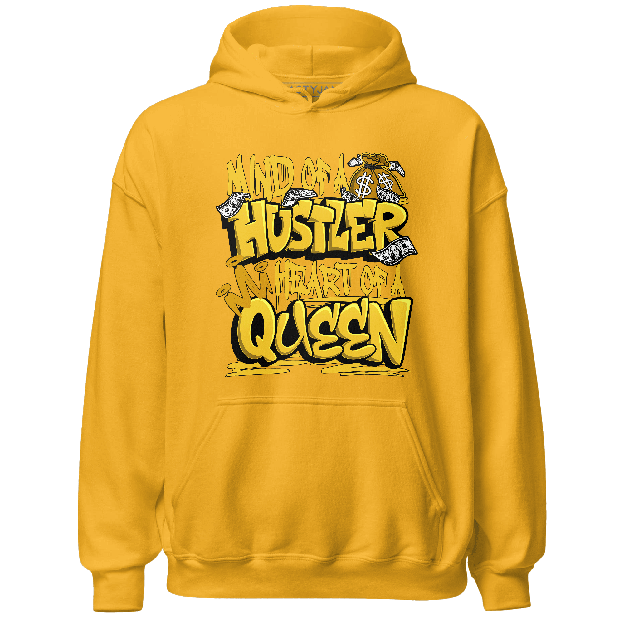 Yellow Ochre 6s Hoodie Match Hustler Heart Queen - NastyJamz