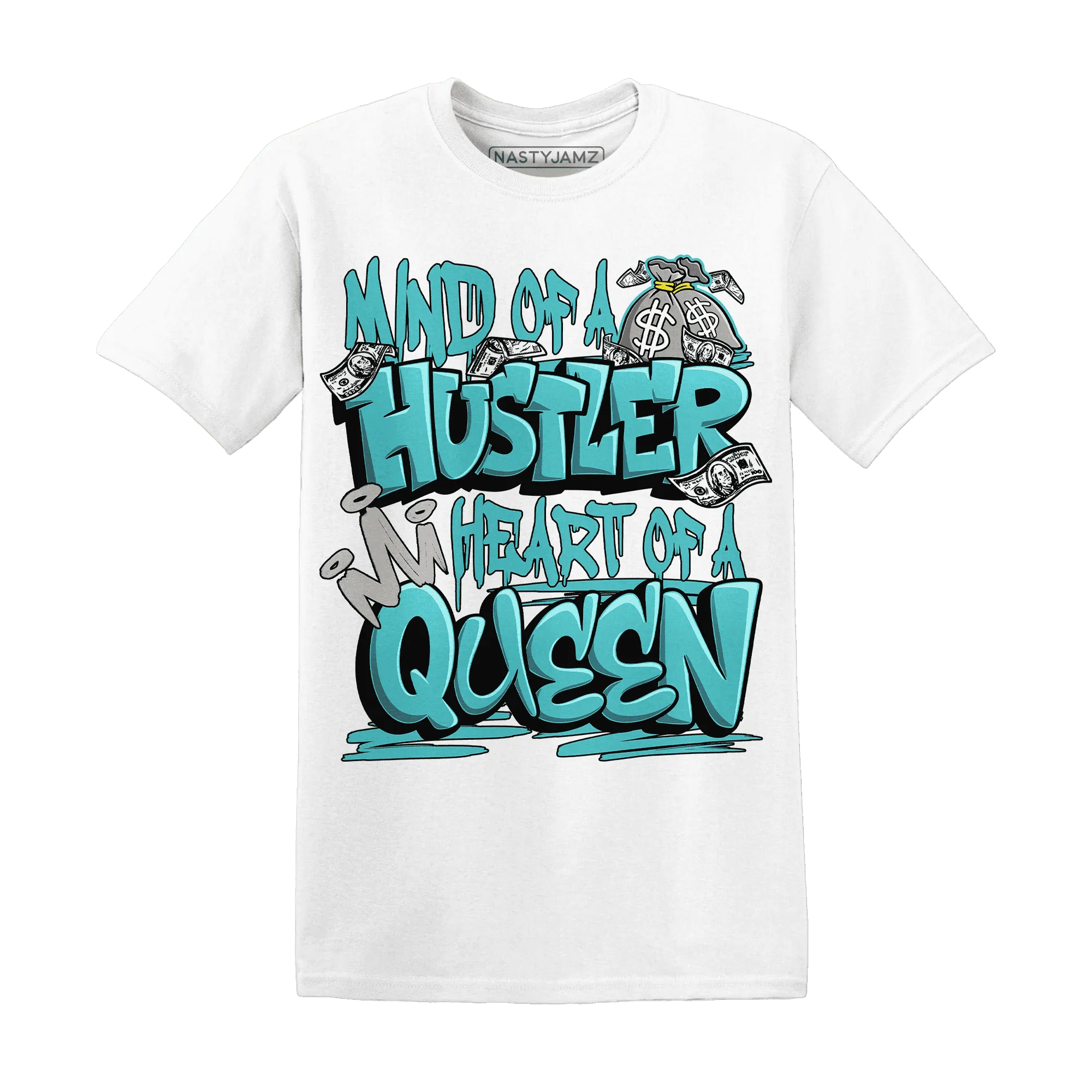 NastyJamz-NBL-Cyan-Burst-9060-T-Shirt-Match-Hustler-Heart-Queen