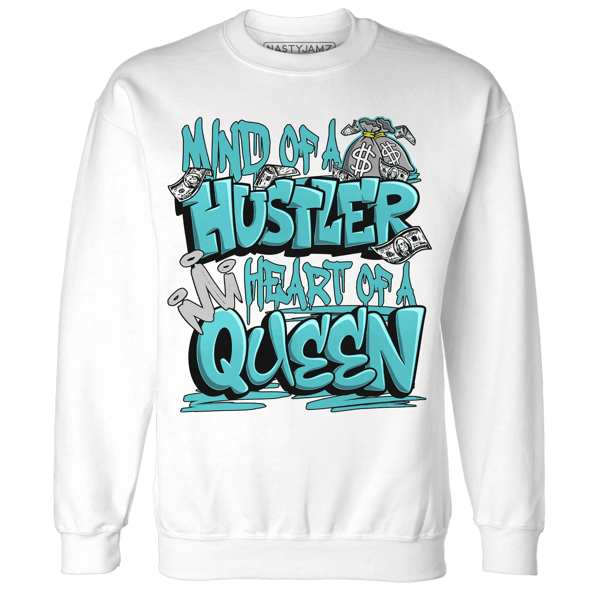 NastyJamz-NBL-Cyan-Burst-9060-Sweatshirt-Match-Hustler-Heart-Queen