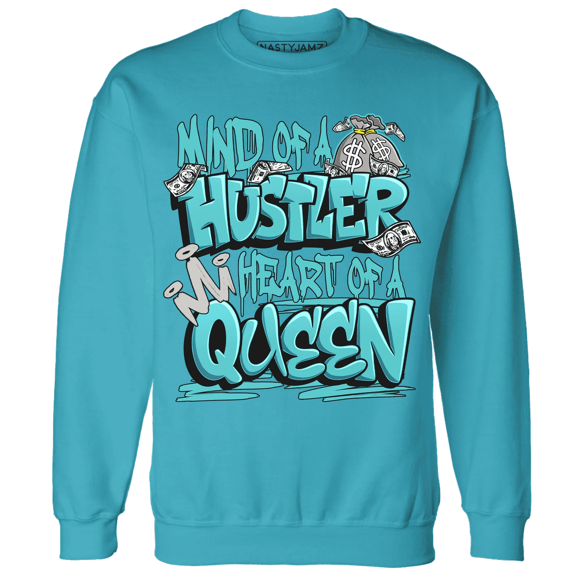 NastyJamz-NBL-Cyan-Burst-9060-Sweatshirt-Match-Hustler-Heart-Queen
