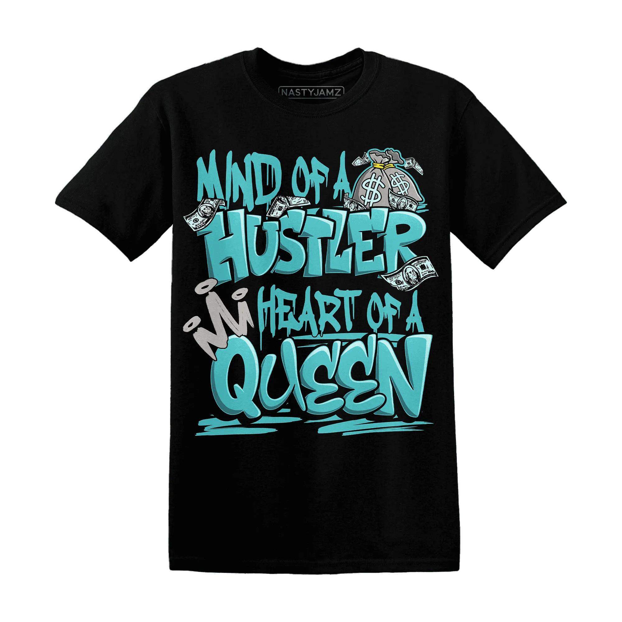 NastyJamz-NBL-Cyan-Burst-9060-T-Shirt-Match-Hustler-Heart-Queen