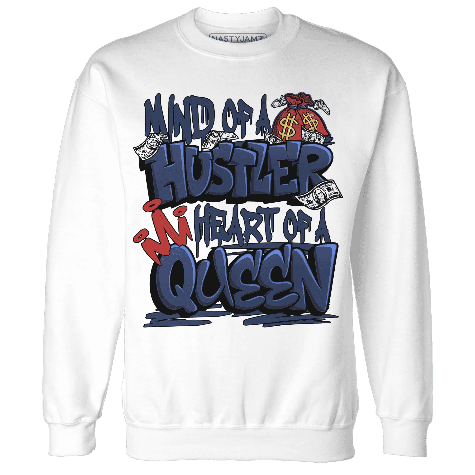 VaporMax-Air-Plus-Midnight-Navy-Gold-Black-NastyJamz-Sweatshirt-Match-Hustler-Heart-Queen
