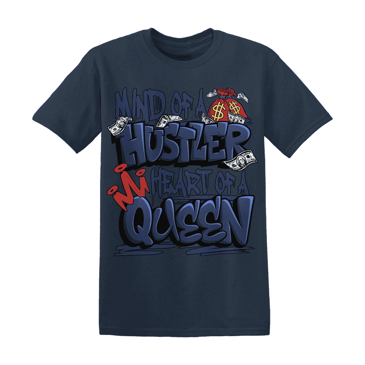 VaporMax-Air-Plus-Midnight-Navy-Gold-Black-NastyJamz-T-Shirt-Match-Hustler-Heart-Queen