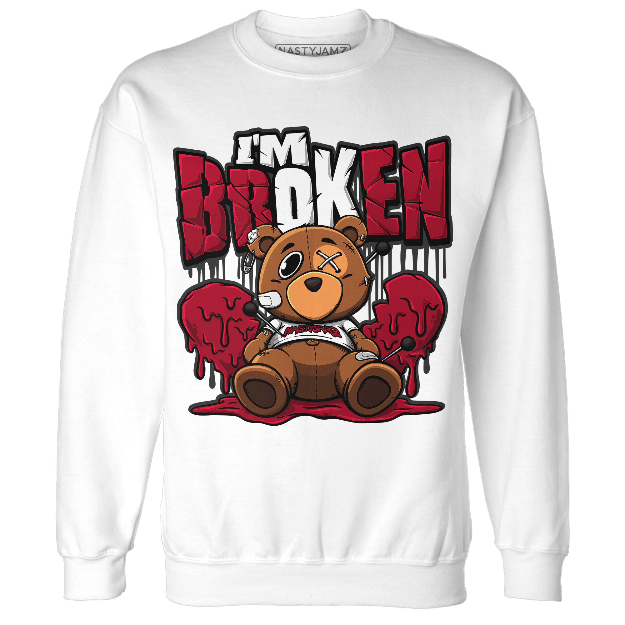 Retro Red Taxi 12s Sweatshirt Match Im Broken BER - NastyJamz