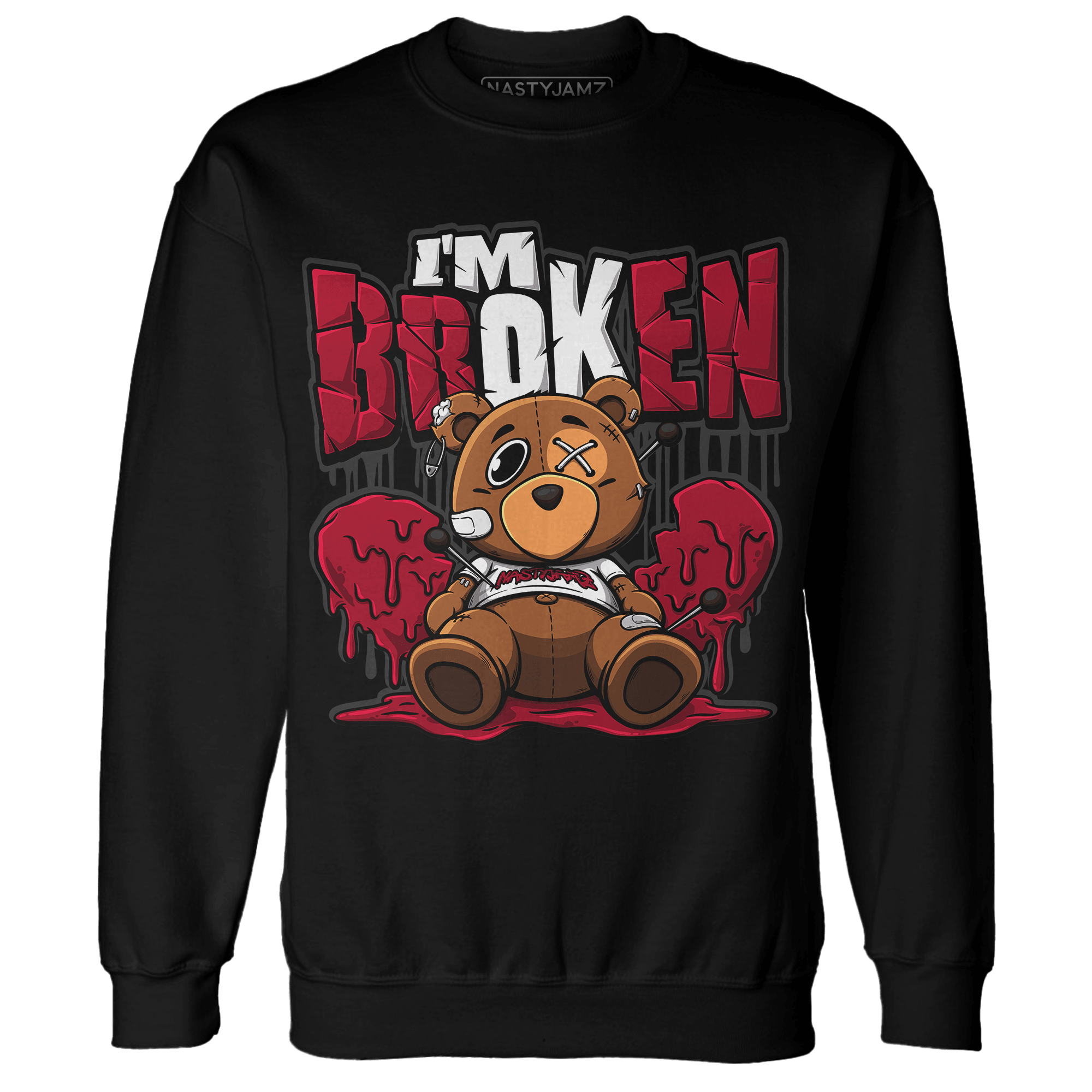 Retro Red Taxi 12s Sweatshirt Match Im Broken BER - NastyJamz