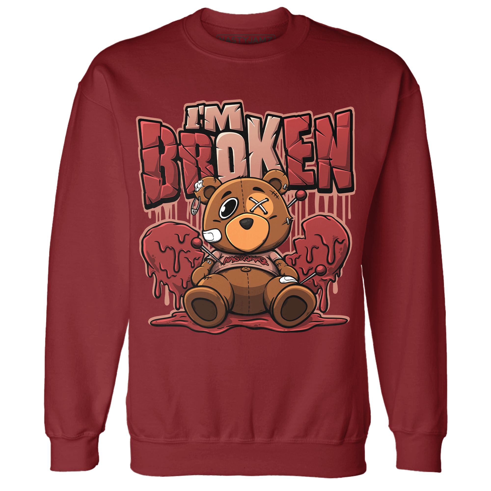 Dune Red 13s Sweatshirt Match Im Broken BER - NastyJamz
