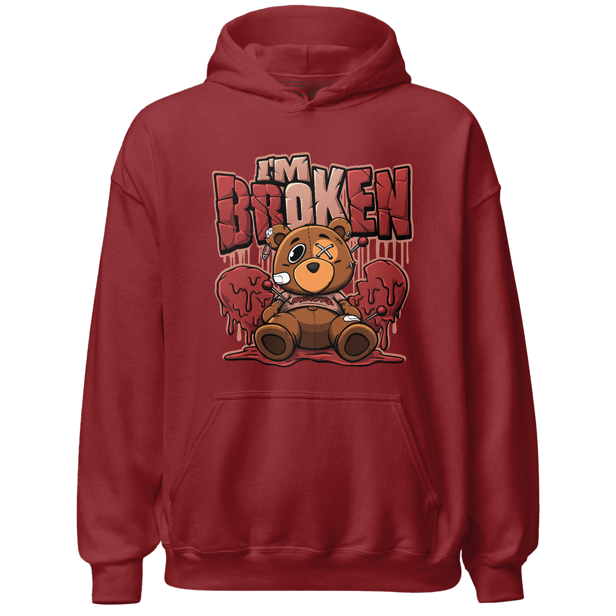 Dune Red 13s Hoodie Match Im Broken BER - NastyJamz