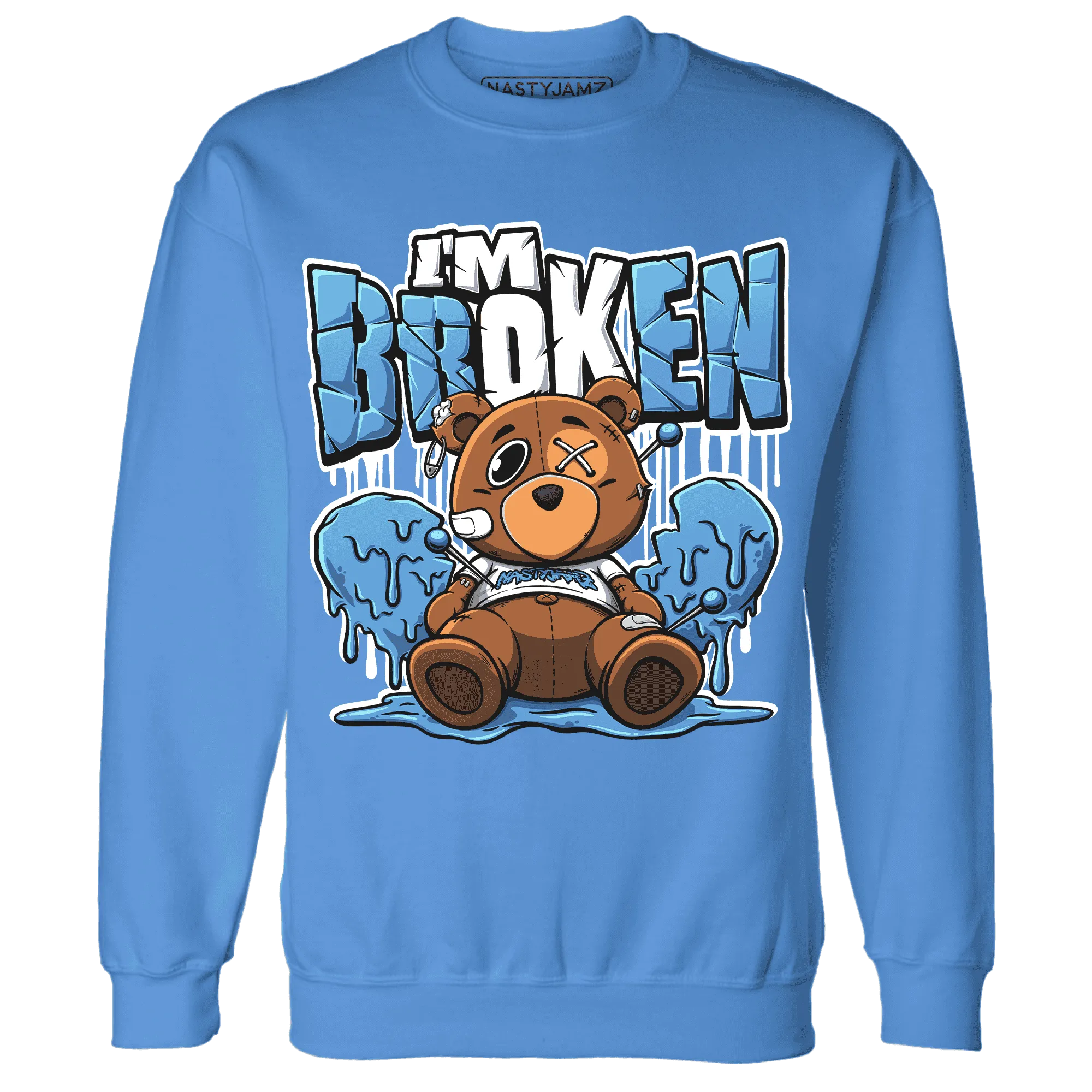 NastyJamz-Carolina-Blue-Univercitii-17s-Sweatshirt-Match-Im-Broken-BER