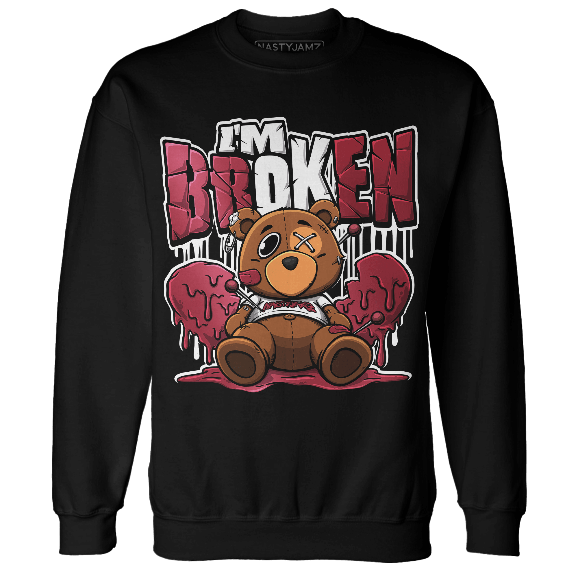 High 85 Metallic Burgundy 1s Sweatshirt Match Im Broken BER - NastyJamz