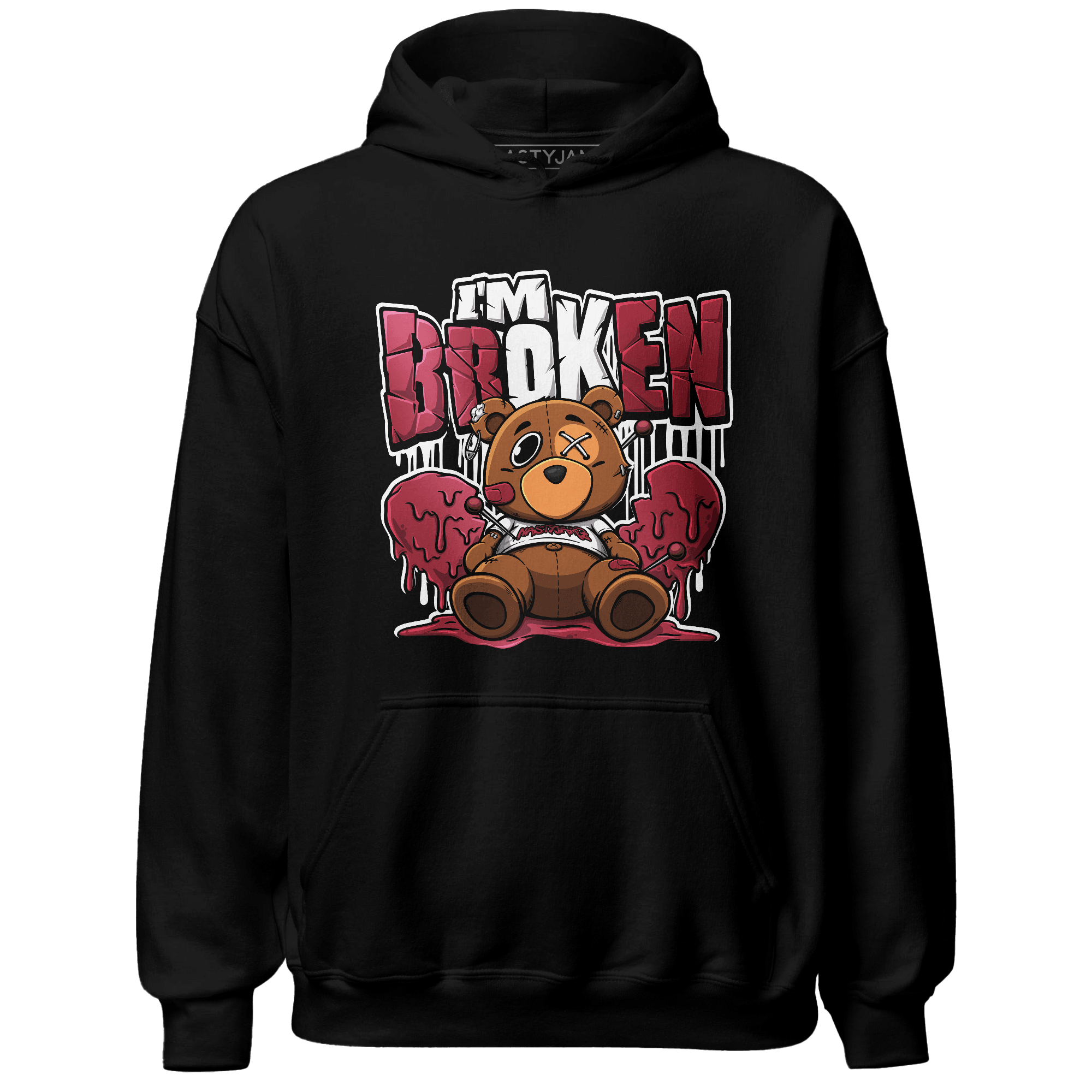 High 85 Metallic Burgundy 1s Hoodie Match Im Broken BER - NastyJamz