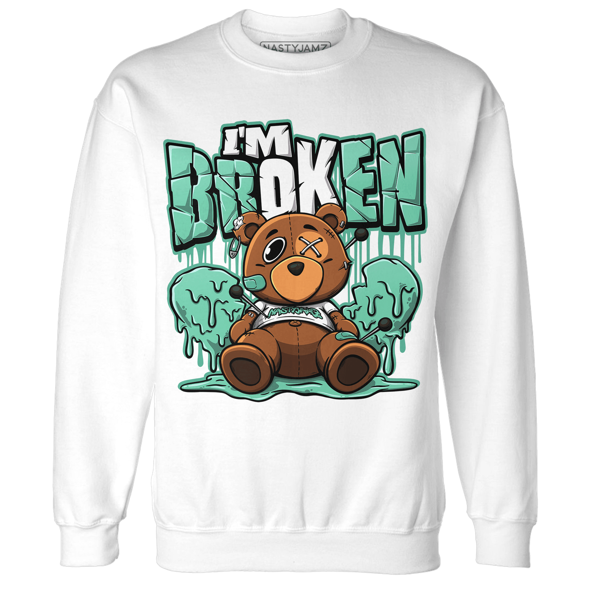 High OG Green Glow 1s Sweatshirt Match Im Broken BER - NastyJamz