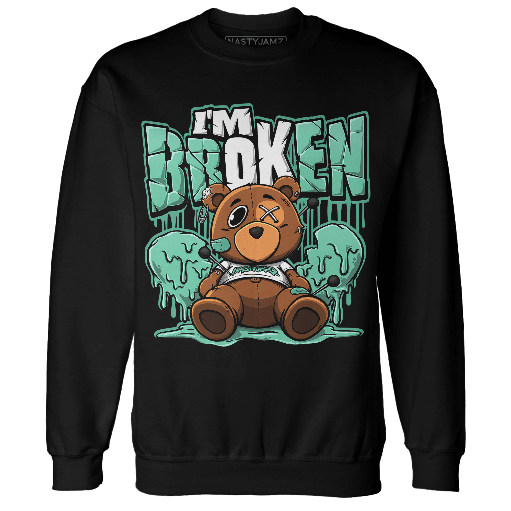 High OG Green Glow 1s Sweatshirt Match Im Broken BER - NastyJamz