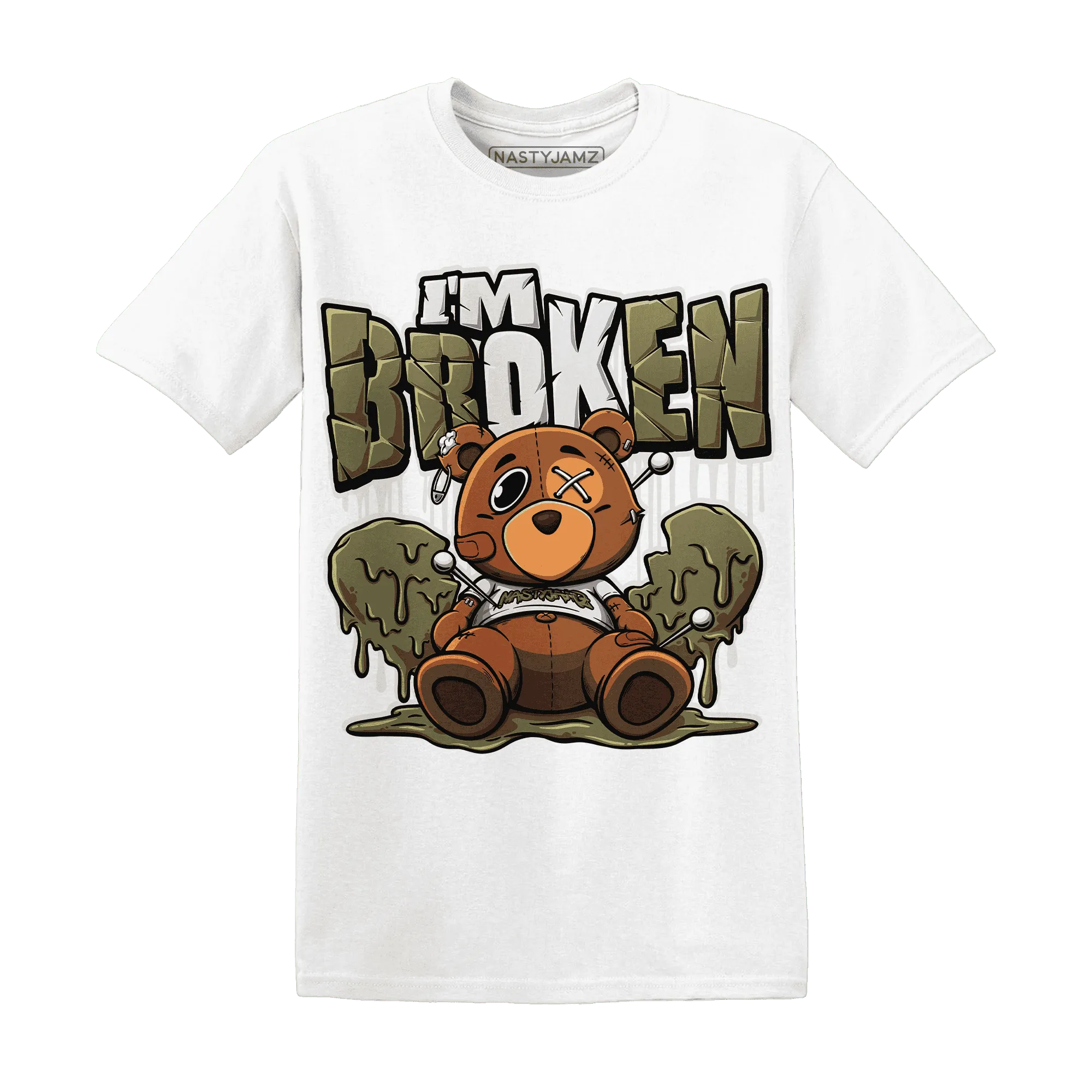 NastyJamz-Medium-Olive-1s-T-Shirt-Match-Im-Broken-BER