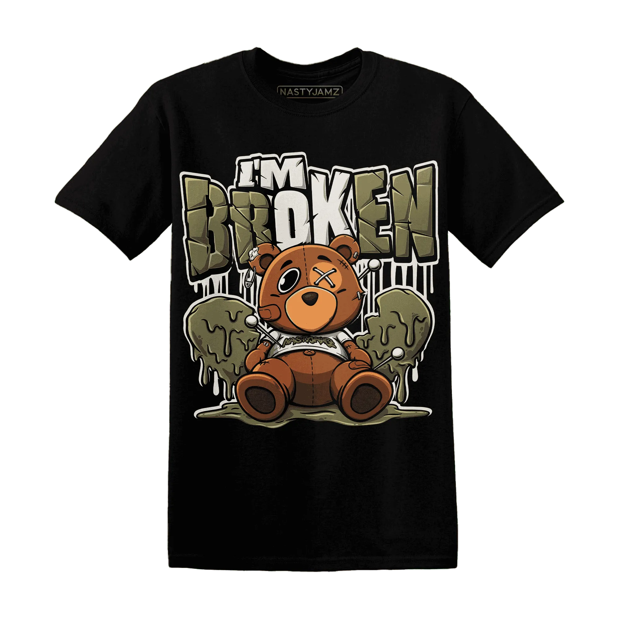 NastyJamz-Medium-Olive-1s-T-Shirt-Match-Im-Broken-BER