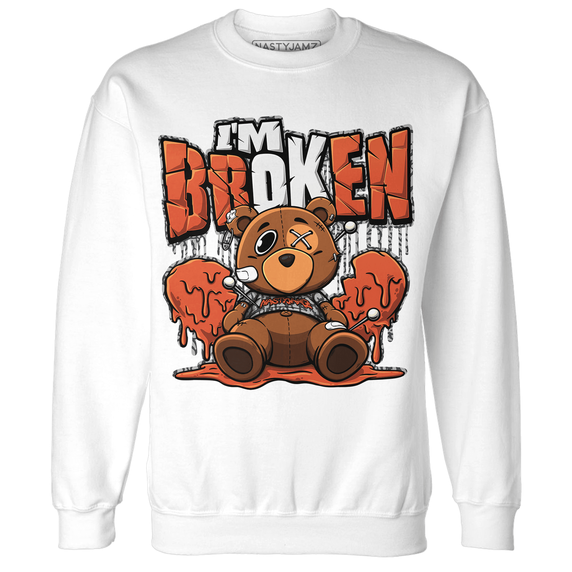 Georgia Peach 3s Sweatshirt Match Im Broken BER - NastyJamz
