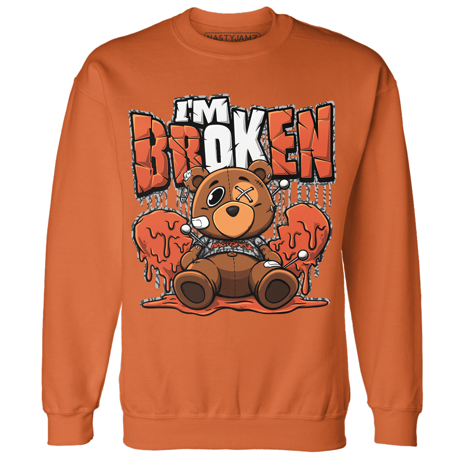 Georgia Peach 3s Sweatshirt Match Im Broken BER - NastyJamz