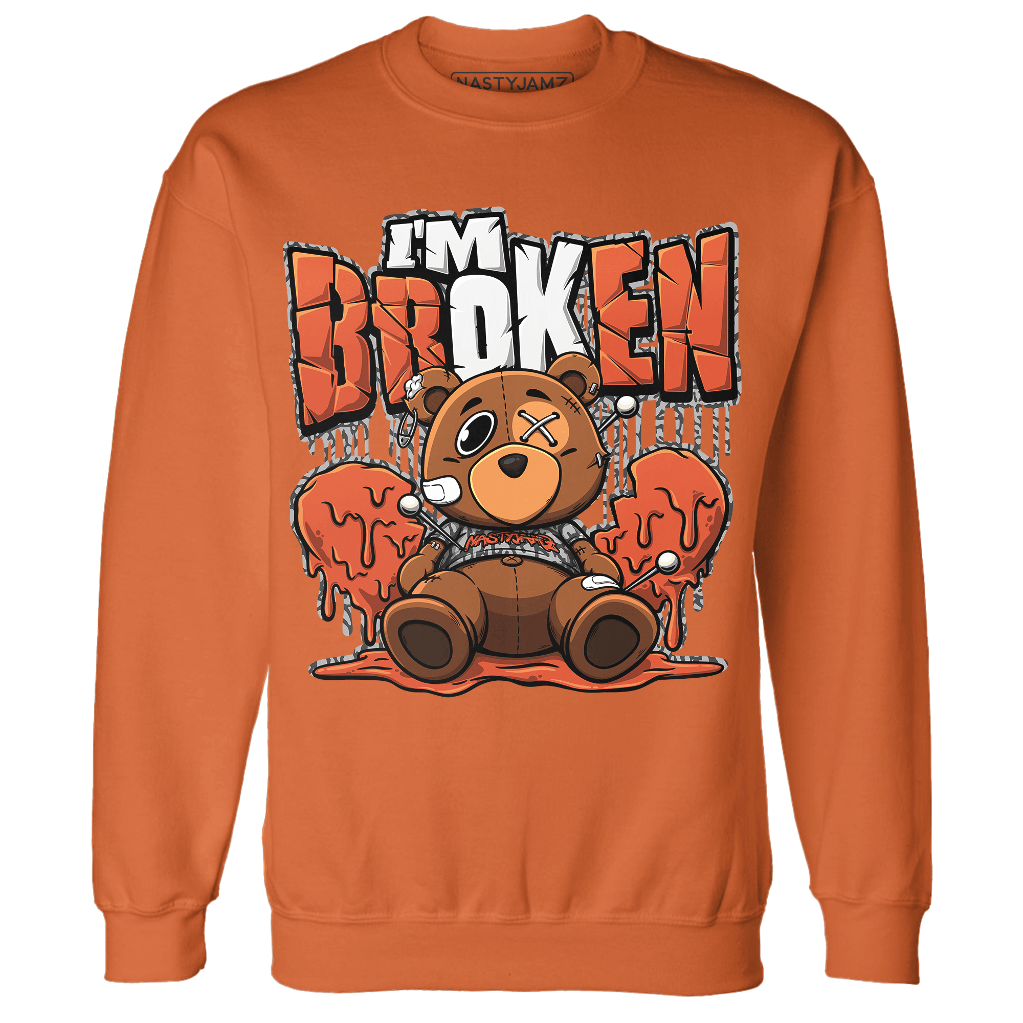 Georgia Peach 3s Sweatshirt Match Im Broken BER - NastyJamz