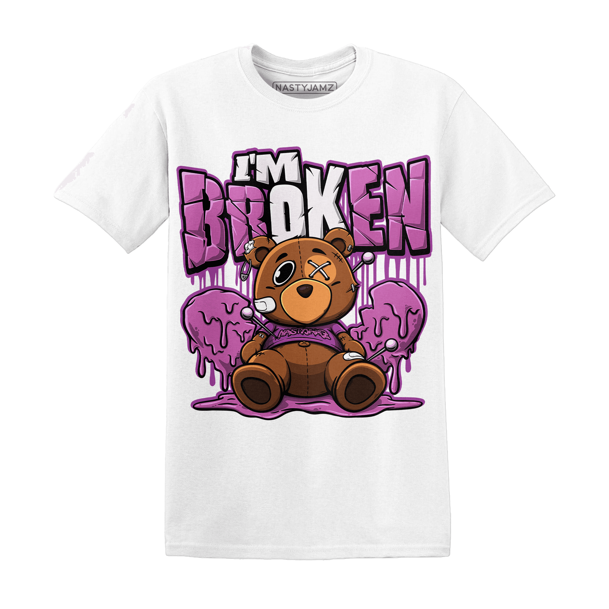 GS Hyper Violet 4s T Shirt Im Broken BER - NastyJamz