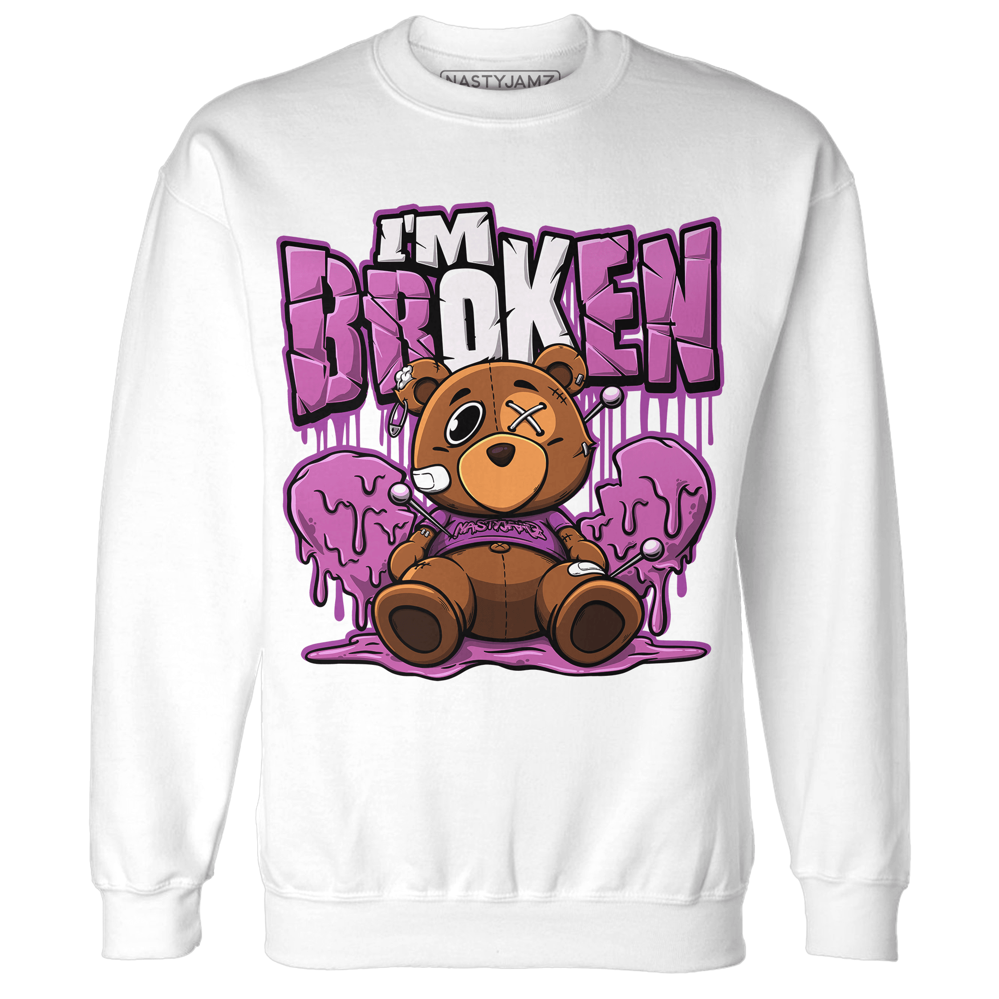 GS Hyper Violet 4s Sweatshirt Match Im Broken BER - NastyJamz