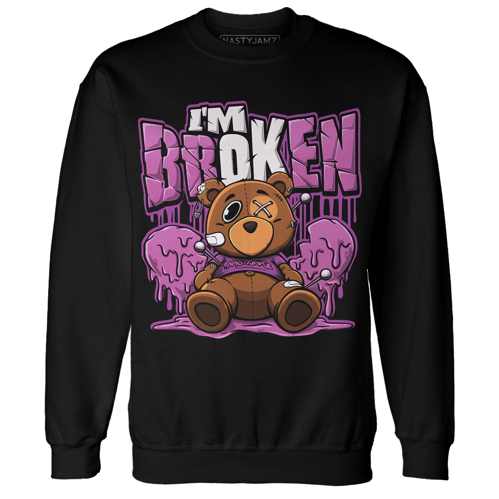 GS Hyper Violet 4s Sweatshirt Match Im Broken BER - NastyJamz