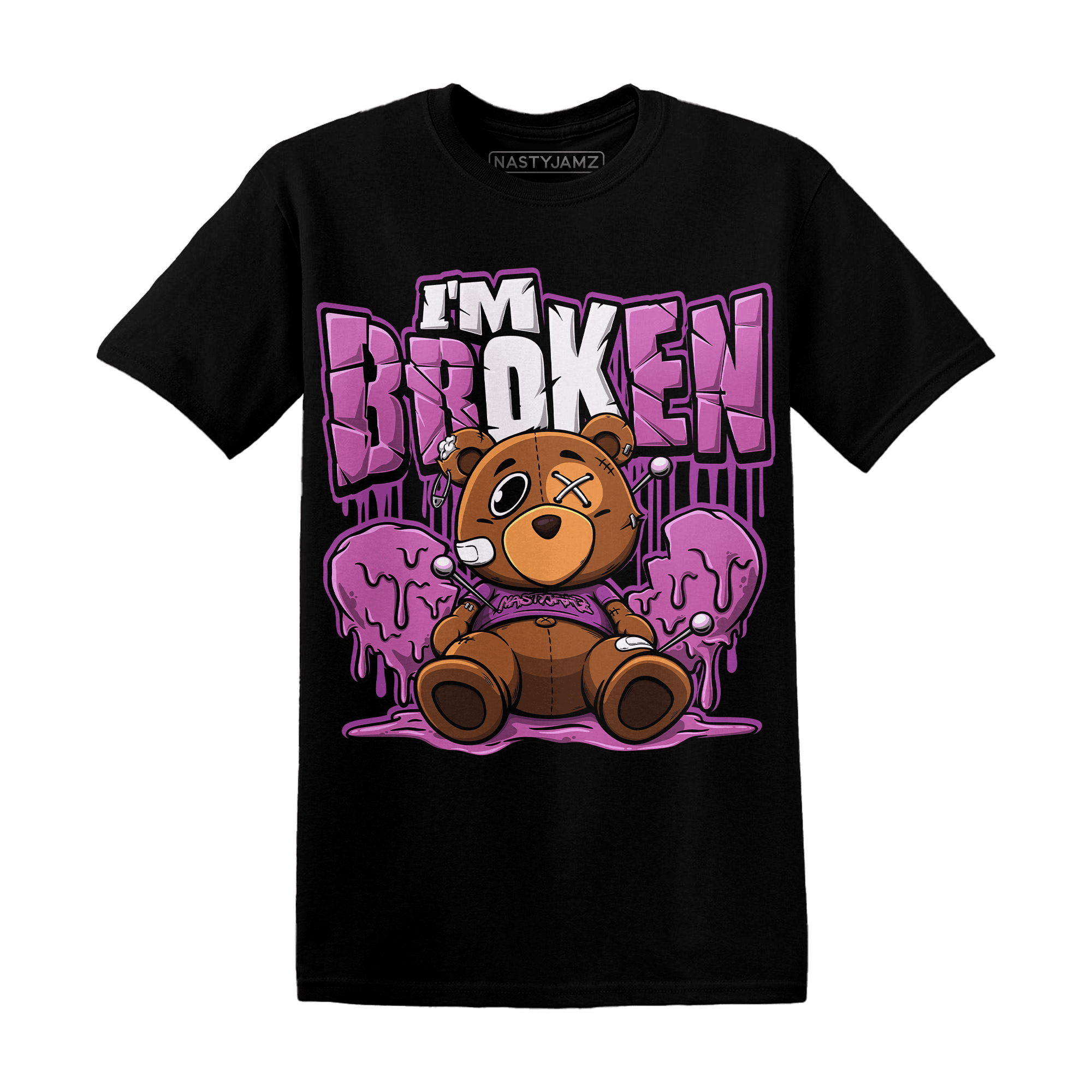 GS Hyper Violet 4s T Shirt Im Broken BER - NastyJamz