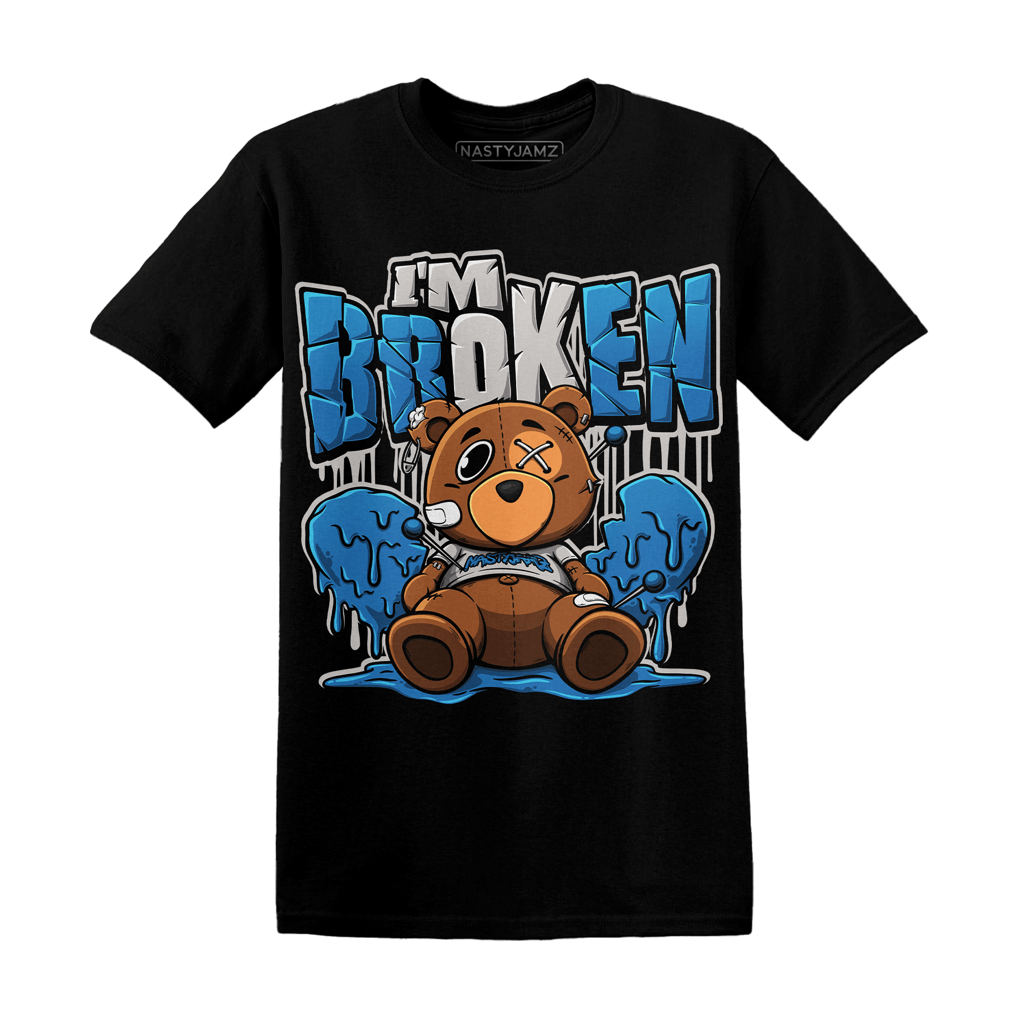 Industrial Blue 4s T Shirt Im Broken BER - NastyJamz